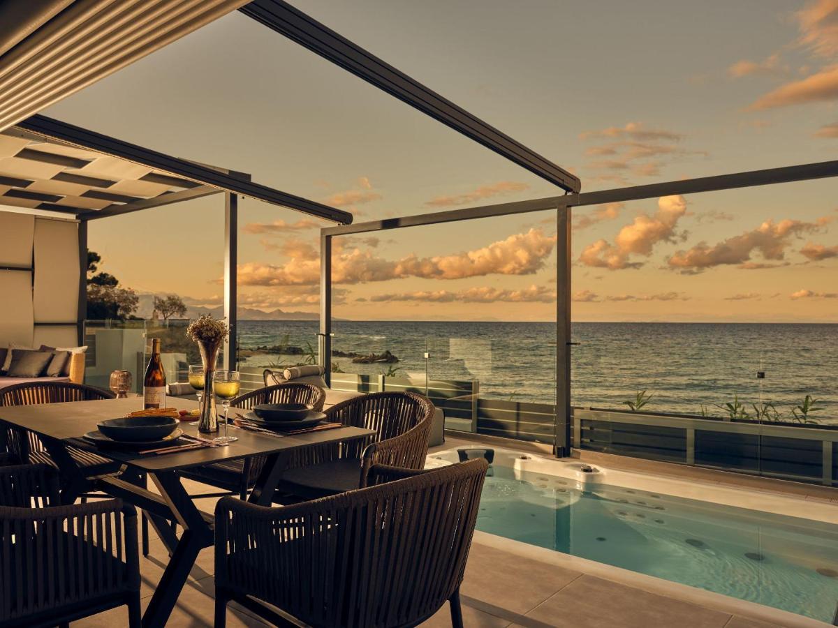 Blue View Villa - Coastal Elegance With Swim Spa, By Zantewize Alykanas  Buitenkant foto