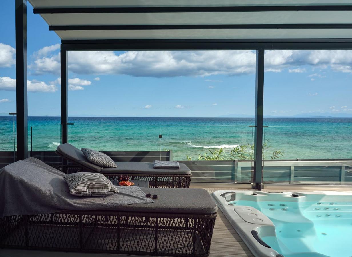 Blue View Villa - Coastal Elegance With Swim Spa, By Zantewize Alykanas  Buitenkant foto