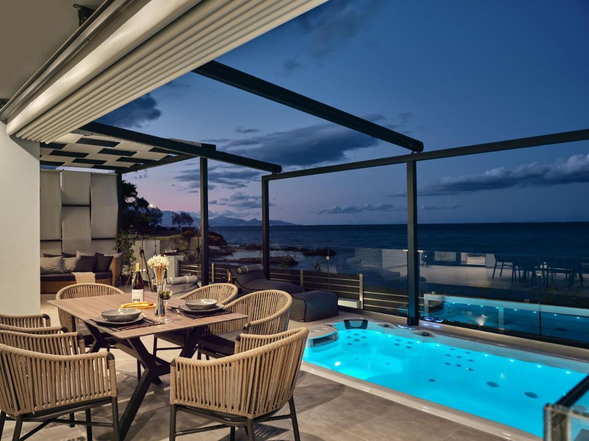 Blue View Villa - Coastal Elegance With Swim Spa, By Zantewize Alykanas  Buitenkant foto